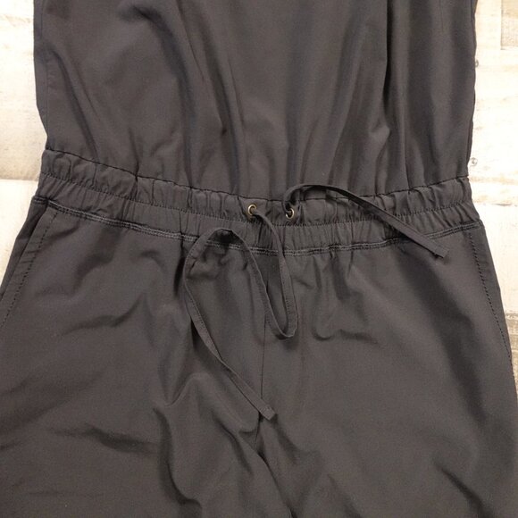 Athleta Crossback Romper Women’s Size 4 Black Stretch One-Piece‎ Athleisure - Picture 15 of 16
